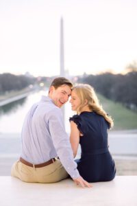 DC Engagement Session | Lincoln Memorial Engagement Session | by KPC AND CO Photography