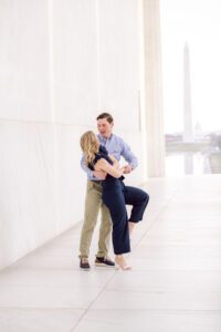 DC Engagement Session | Lincoln Memorial Engagement Session | by KPC AND CO Photography